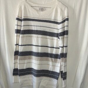 LOFT Textured Knit Sweater in Cream